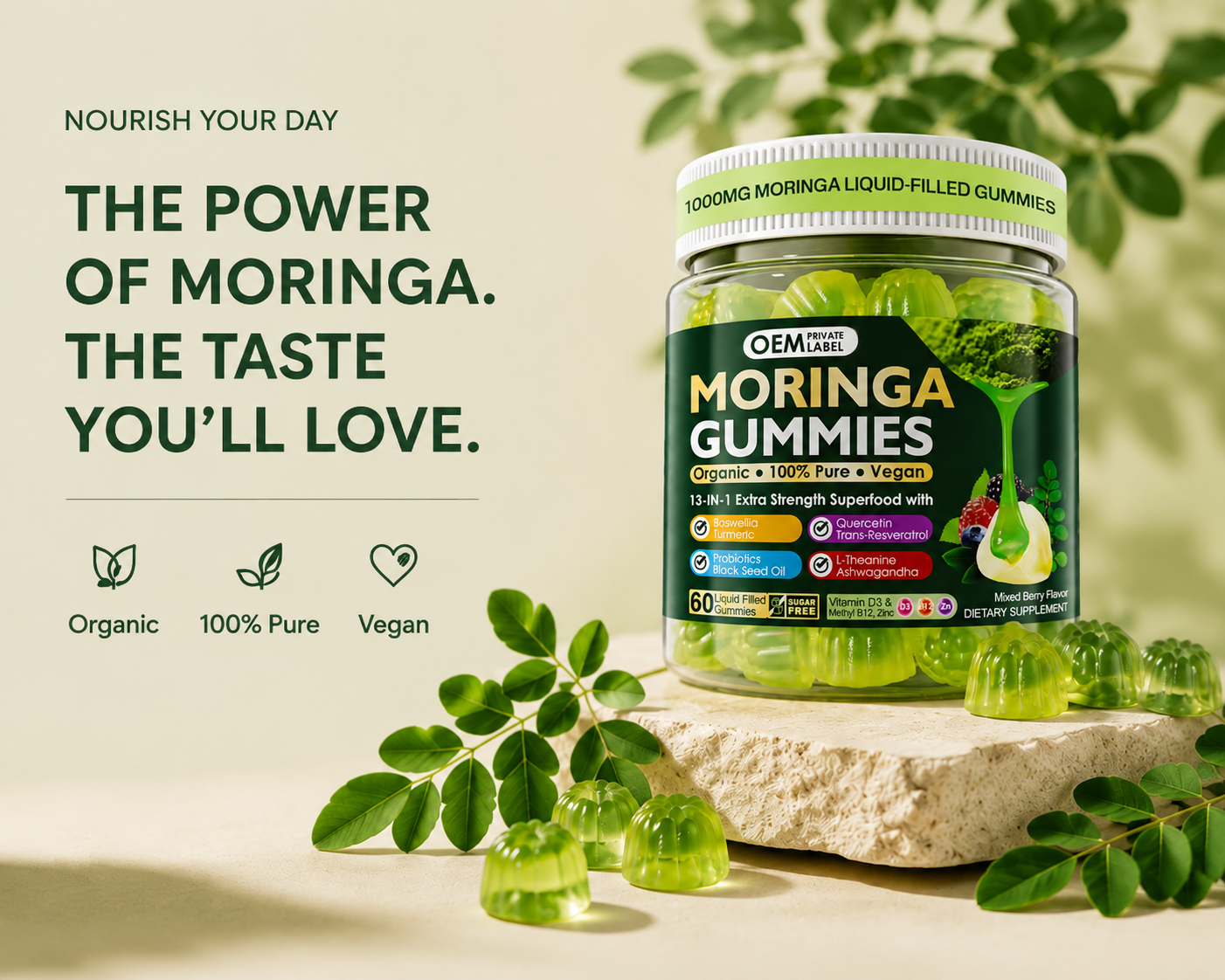 LeafBites — Moringa Gummies